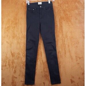 ACNE STUDIOS Womens Jeans Size 26 Black Wash Skinny Stretch Denim PIN